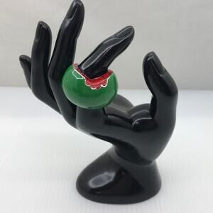 Y2K Retro Chunky Watermelon Dome Statement Ring 8